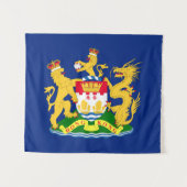 Vlag van de autonome beweging Hongkong - 龍 港 獅港旗]] Wandkleed (Voorkant (horizontaal))