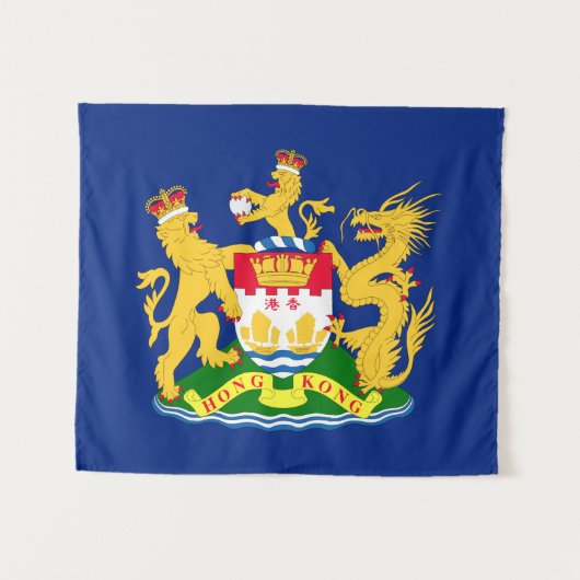 Vlag van de autonome beweging Hongkong - 龍 港 獅港旗]] Wandkleed (Voorkant (horizontaal))
