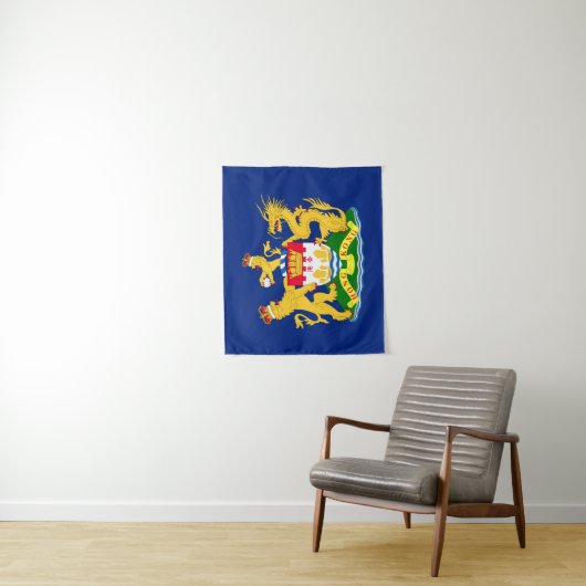 Vlag van de autonome beweging Hongkong - 龍 港 獅港旗]] Wandkleed (In situ)