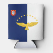Vlag van de Azoren, Portugal Blikjeskoeler (Voorkant)