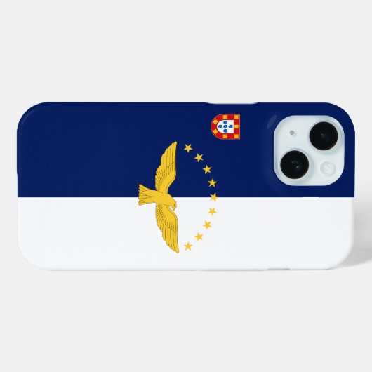 Vlag van de Azoren, Portugal Case-Mate iPhone Case (Achterkant (horizontaal))