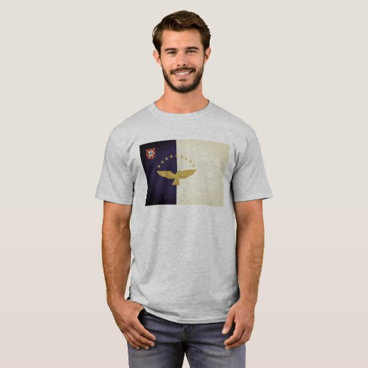 Vlag van de Azoren, Portugal T-shirt (Voorkant volledig)