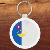 vlag van de Azoren Sleutelhanger (Voorkant)