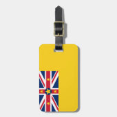 Vlag van de Bagagelabel van Niue met lederriem (Voorkant verticaal)