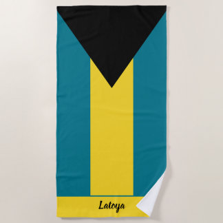 Vlag van de Bahama-eilanden Strandlaken