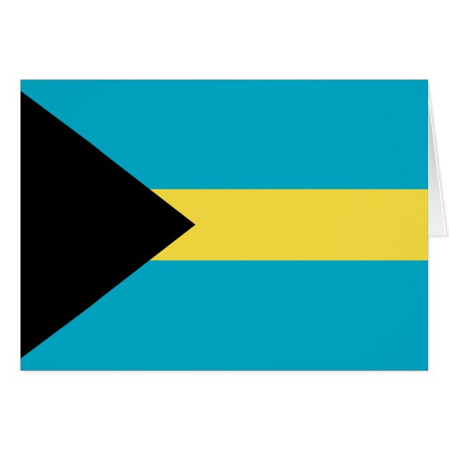 Vlag van de Bahama's (Voorkant Horizontaal)