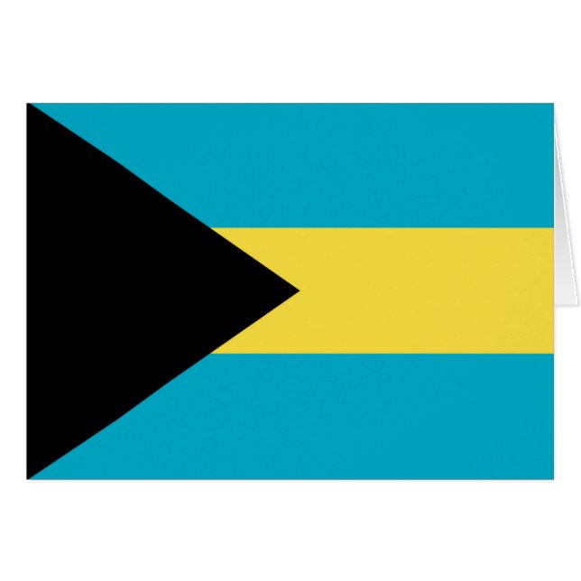 Vlag van de Bahama's (Voorkant Horizontaal)
