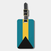 Vlag van de Bahama's Bagagelabel (Voorkant verticaal)