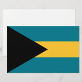 Vlag van de Bahama's Briefpapier (Voorkant / Achterkant)