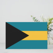 Vlag van de Bahama's Briefpapier (Staand voorkant)