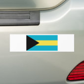Vlag van de Bahama's Bumpersticker (Op auto)