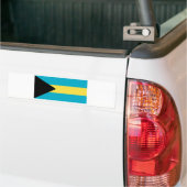 Vlag van de Bahama's Bumpersticker (Op Truck)