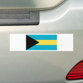 Vlag van de Bahama's Bumpersticker (Op auto)