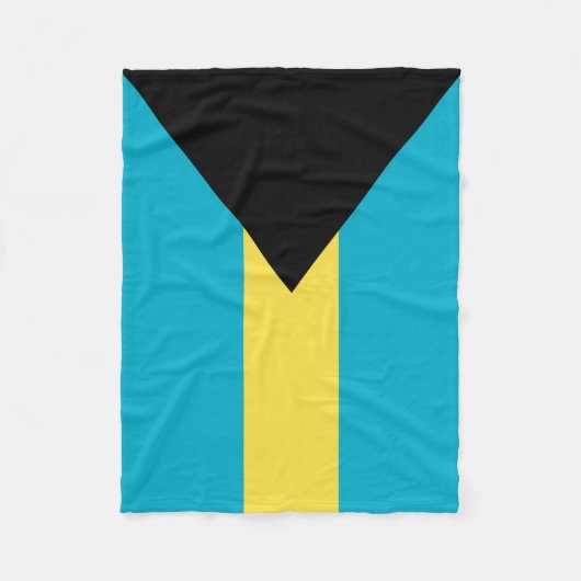Vlag van de Bahama's Fleece Deken (Voorkant)