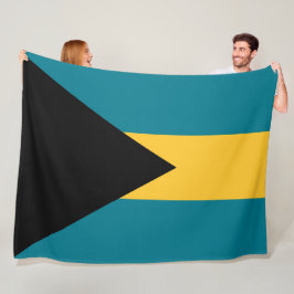 Vlag van de Bahama's Fleece Deken