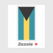 Vlag van de Bahama's (Gemenebest van de Bahama's) Sticker (Vel)