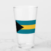 Vlag van de Bahama's Glas (Voorkant)