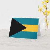 Vlag van de Bahama's Kaart (Gele Bloem)