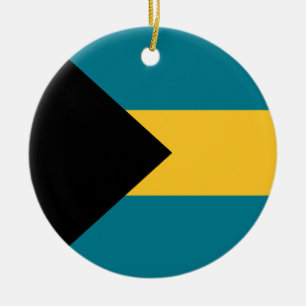 Vlag van de Bahama's Keramisch Ornament