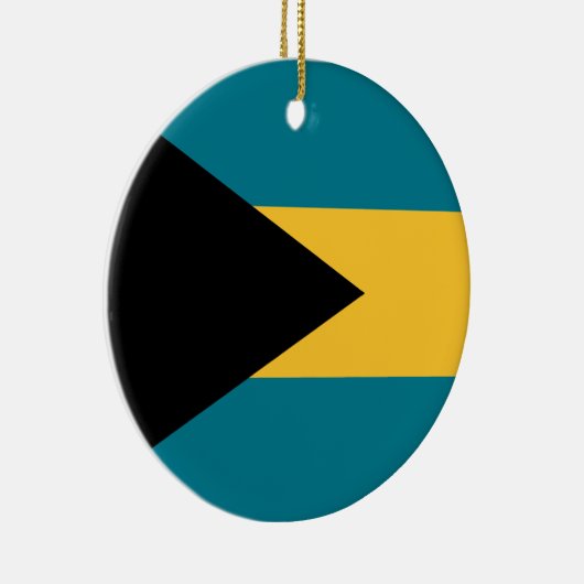 Vlag van de Bahama's Keramisch Ornament (Rechts)