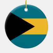 Vlag van de Bahama's Keramisch Ornament (Achterkant)