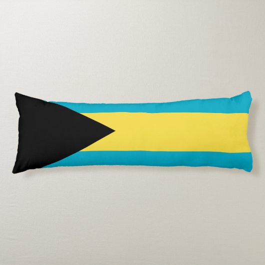 Vlag van de Bahama's Lichaamskussen (Voorkant)