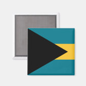 Vlag van de Bahama's Magneet (Voorkant / Achterkant)