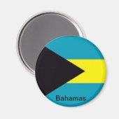 Vlag van de Bahama's Magneet (Voorkant / Achterkant)