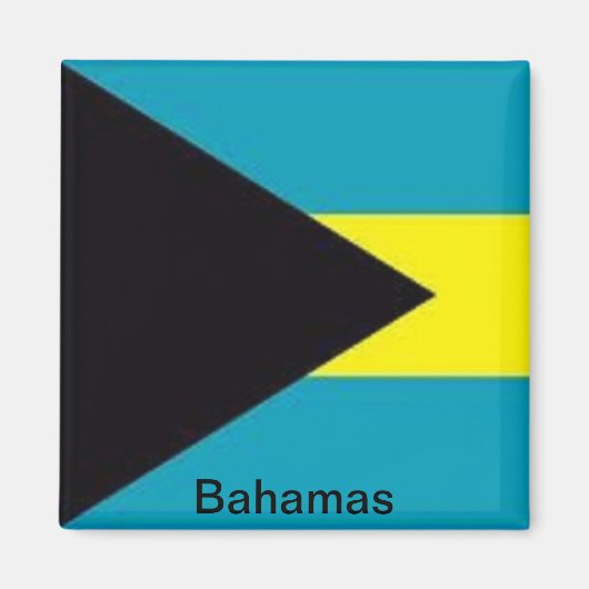 Vlag van de Bahama's Magneet (Voorkant)