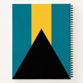 Vlag van de Bahama's Notitieboek (Achterkant)