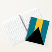 Vlag van de Bahama's Notitieboek (Binnen)