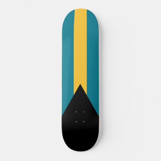Vlag van de Bahama's Persoonlijk Skateboard (Voorkant)