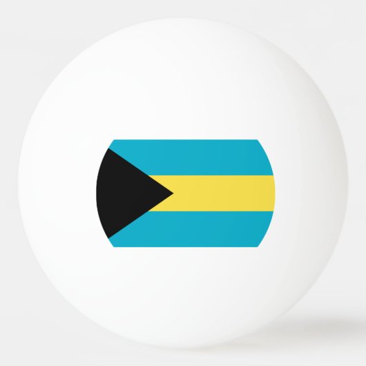 Vlag van de Bahama's Pingpongbal (Achterkant)
