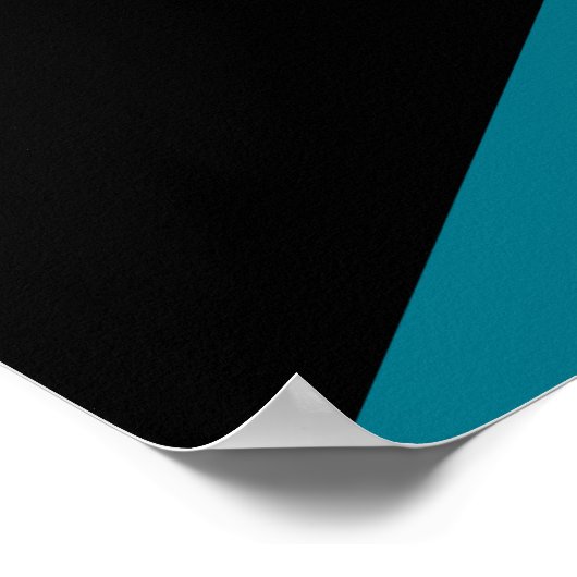 Vlag van de Bahama's Poster (Hoek)