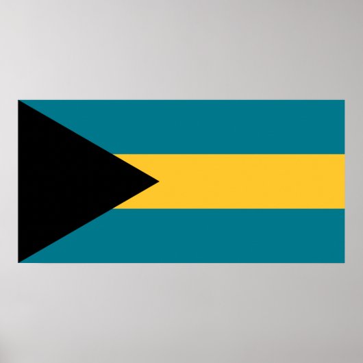 Vlag van de Bahama's Poster (Voorkant)