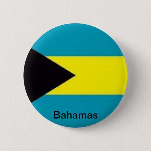 Vlag van de Bahama's Ronde Button 5,7 Cm (Voorkant)