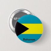 Vlag van de Bahama's Ronde Button 5,7 Cm (Voorkant /achterkant)