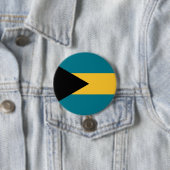 Vlag van de Bahama's Ronde Button 7,6 Cm (In situ)