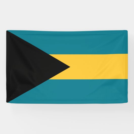 Vlag van de Bahama's Spandoek (Horizontaal)