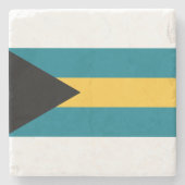 Vlag van de Bahama's Stenen Onderzetter (Voorkant)
