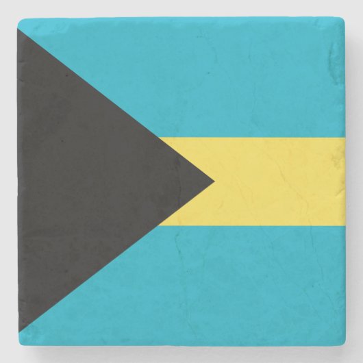 Vlag van de Bahamas Stenen Onderzetter (Voorkant)