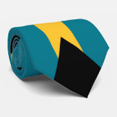 Vlag van de Bahama's Stropdas (Opgerold)