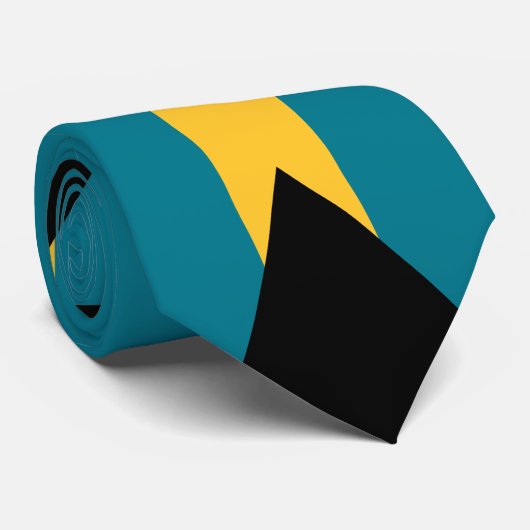 Vlag van de Bahama's Stropdas (Opgerold)