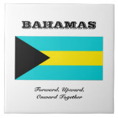 Vlag van de Bahama's Tegeltje (Voorkant)