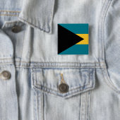 Vlag van de Bahama's Vierkante Button 5,1 Cm (In situ)