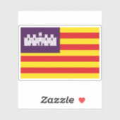 Vlag van de Balearen Sticker (Vel)