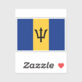 Vlag van de Barbados-Sticker Sticker (Vel)