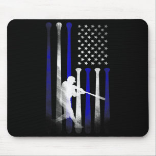Vlag van de Baseball American Flag Player, pa, mam Muismat