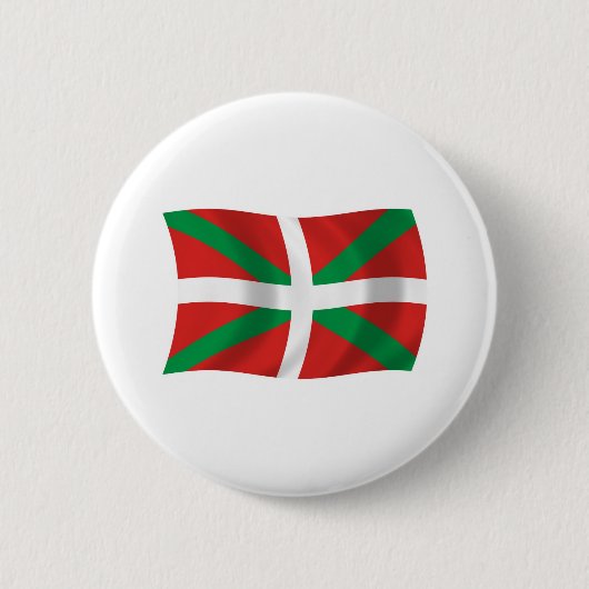 Vlag van de Basken Knop Ronde Button 5,7 Cm (Voorkant)