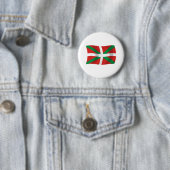 Vlag van de Basken Knop Ronde Button 5,7 Cm (In situ)